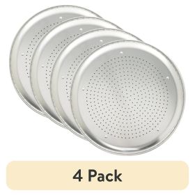 (4 pack) Nordic Ware Naturals 16" Aluminum Air Crisp Pizza Pan, Silver (4 pack) Nordic Ware Naturals 16" Aluminum Air Crisp Pizza Pan, Silver